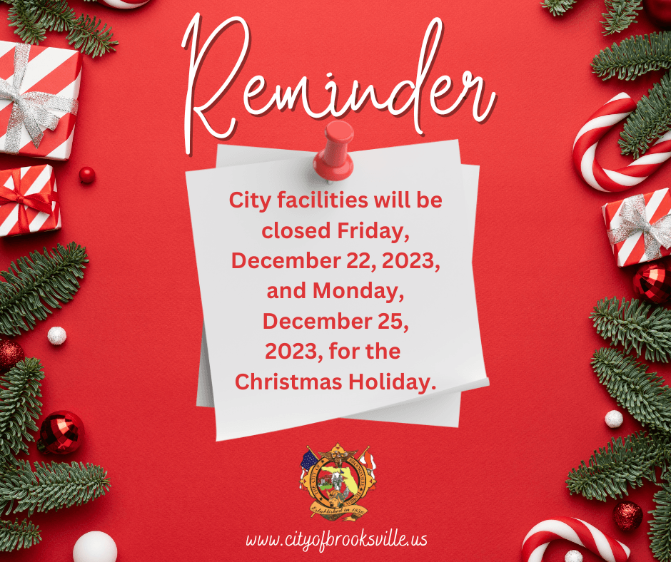 Christmas Holiday Reminder